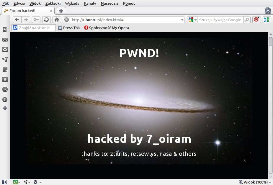 Forum Ubuntu hacked!