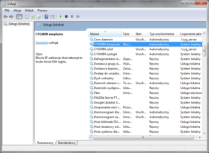 Cygwin daemons