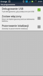 Debugowanie USB