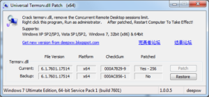 Universal Termsrv.dll Patch