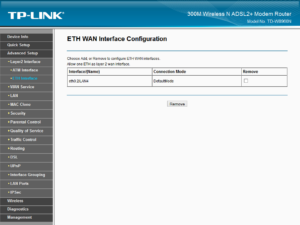 ETH WAN Interface Configuration 2