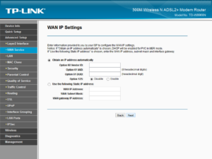 WAN IP Settings