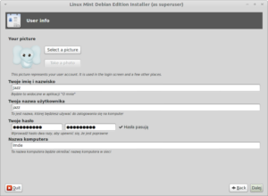 User info
