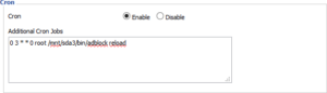 Adblock Cron update