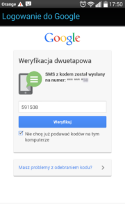 Logowanie do Google