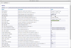 ZoneMinder - Options - System - Authentication